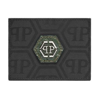 Philipp Plein Wallets & Cardholders, male, Black, Size: ONE SIZE Credit Cards Holder Monogram