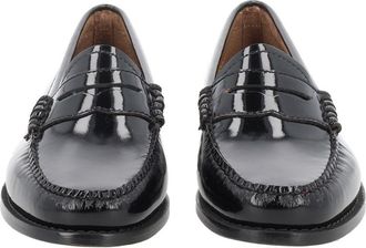 G.H. Bass & Co. Black Polished Leather Penny Loafers
