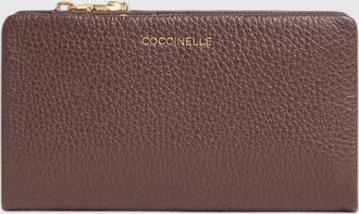 Coccinelle C-Me Large Grained Leather Purse with Press-Stud Closure