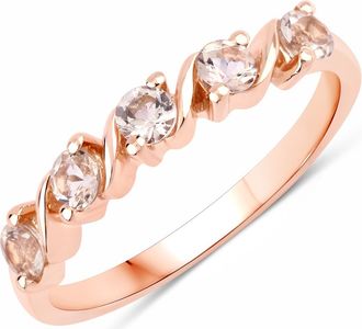 Rafaela Donata Womens Khushi Female Sterling Silver Ring - Rose Gold - Size K
