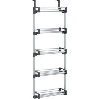 vidaXL Organizador De Puerta Con 5 Estantes Aluminio 52x20x135 Cm Vidaxl