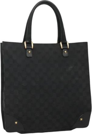 Gucci Pre-owned Canvas gucci-bags - Dames - Vintage Handtas - Zwart - ONE Size - Leer - Vintage