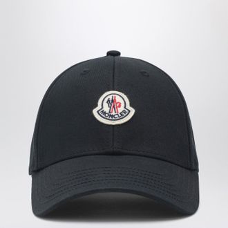 Moncler Schwarze Baseballkappe von Moncler mit Logo