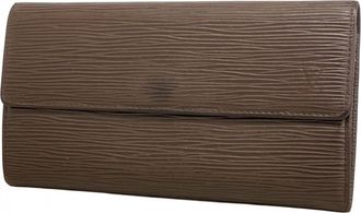 Louis Vuitton Moka Long Wallet (Bi-Fold) (Pre-Owned)