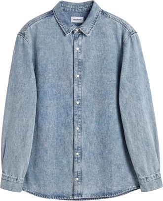 Soulland Damon Denim Shirt - Dames - Spijkeroverhemden - Blauw - Xs/S - Denim - Overhemden