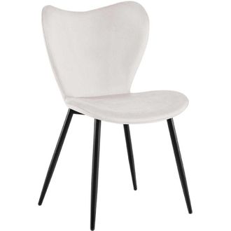 Clp Silla De Comedor Maika Gris Terciopelo