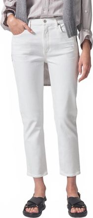 Citizens Of Humanity Isola High Rise Straight Crop Jeans In Wildflower