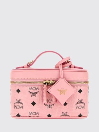 MCM Visetos Logo Print Coated Cotton Mini Crossbody Bag