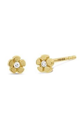 Bony Levy 18K Yellow Gold Diamond Flower Stud Earrings at Nordstrom Rack