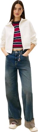 Tommy Jeans Dames/Dames Cropped Vest (Antiek Wit)