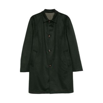 Kired Kired, Heren, Mantels, Groen, Maat: 2XL Kasjmier