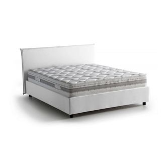 Talamo Italia Cama francesa de tela blanca