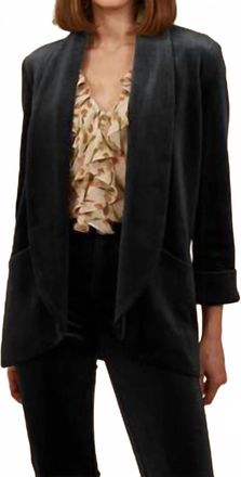 Traffic People Corrie Bratter Boyfriend Jacket In Black