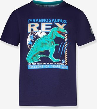 Salt And Pepper T-Shirt mit Dino-Stickerei und Print Jungen Salt and Pepper marine