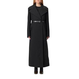 Jil Sander Dames, Mantels, Zwart, Maat: S Wol