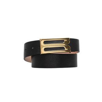 Victoria Beckham Dames, Accessoires, Zwart, Maat: 90 CM Leer