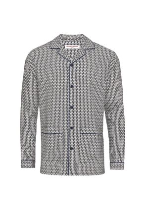 Orlebar Brown Mens Button Down Pajama Top In Chai