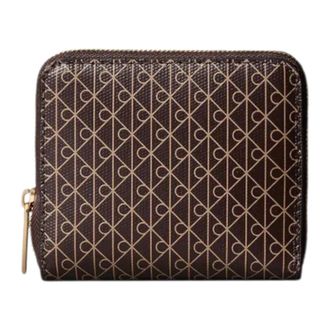 Calvin Klein Cartera cuadrada con cremallera Emblem - Accessories - Mujer - Marr&oacute;n - ONE SIZE