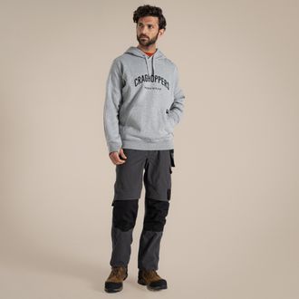 Craghoppers Heren Workwear Oulston Hoodie (Zachtgrijs mergel)