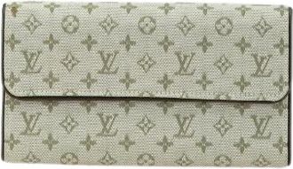 Louis Vuitton Pre-owned Wallets, female, Green, Size: ONE SIZE Pre-owned Canvas wallets