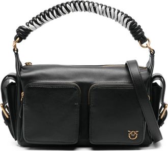 Pinko Borsa tote con manico intrecciato e tasche - Nero