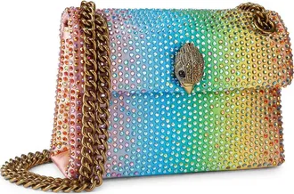 Kurt Geiger Mini Kensington Fabric Convertible Crossbody Bag in Pink/Open Miscellaneous at Nordstrom