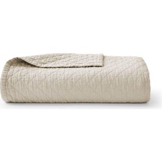 Christy Porto Luxury Diamond Quilted Bedspread in Biscuit at Nordstrom