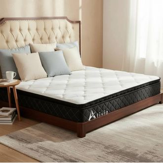 Alivio 7-Zone Support Breathable Soft Knitted Microfiber Mattress in White | Size: King