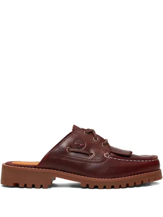 Timberland Mules stringate in pelle - Rosso