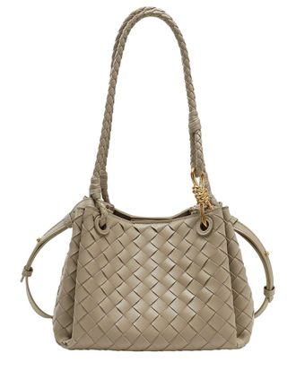 Tiffany & Fred Hand-Woven Leather Shoulder Bag
