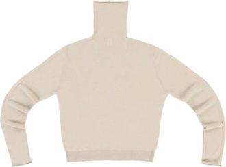 Extreme Cashmere Thunder roll-neck top - Neutrals