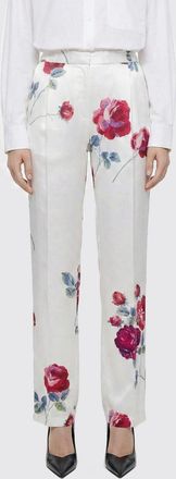 N&deg;21 Pantaloni straight N&deg; 21 in misto cotone con stampa floreale