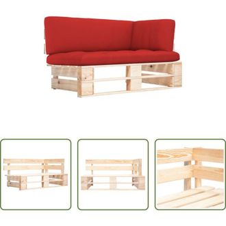 vidaXL vidaXL Divano su pallet - Divano Angolare da Giardino su Pallet Legno di Pino Impregnato