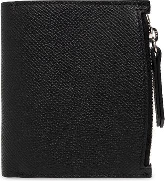 Maison Margiela Bi-fold Portemonnee - Heren - Portefeuilles - Zwart - ONE Size - Leer - Accessoires