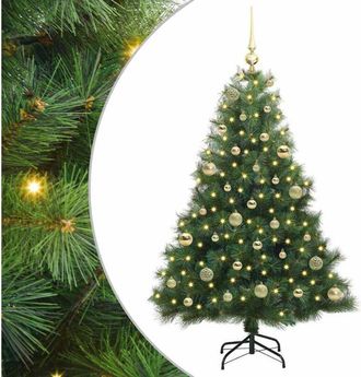 vidaXL &Aacute;rbol De Navidad Artificial Con 150 Led Verde 150 Cm Pe Y Pvc Vidaxl