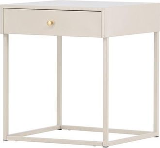 VE DESIGN Design Beistell- und Nachttisch Bakal 50 x 43 cm, Beige