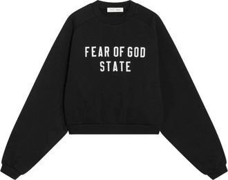 Fear of God Hoodies & sweatvesten, Dames, Zwart, S, Felpa Girocollo