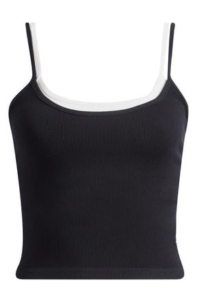 Free People All Clear Coastline Camisole in Black Combo at Nordstrom, Size X-Small