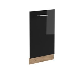 Vicco Panel Frontal Del Lavavajillas R-line, Negro Brillo Intenso, 45 Cm Sin Encimera, Vicco