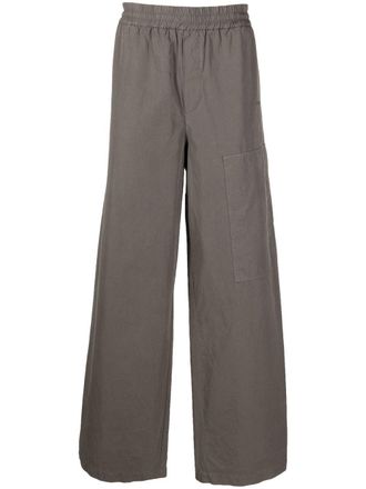 Off-white Bounce wide-leg trousers - men - Cotton/Cotton - S - Grey