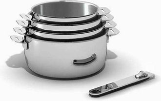 Beka set di 4 pentole in acciaio inox 14/16/18 / 20cm - 12566964