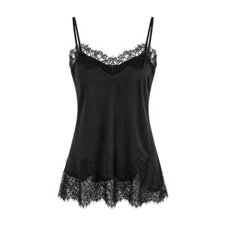 Gold Hawk Dames, Nachtkleding & Lounge, Zwart, Maat: S