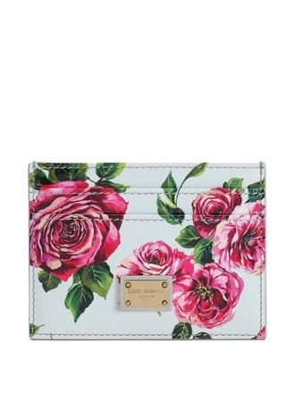 Dolce & Gabbana Pasjeshouder met bloemenprint - Wit