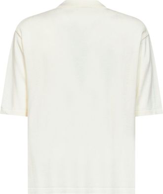 Hev&ograve; Mens Polo Shirt Taranto Ivory Cotton T-shirts And Polos