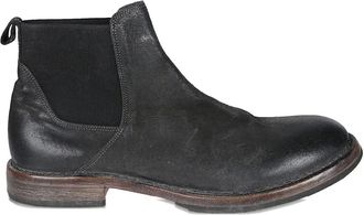 Moma Leren Chelsea laarzen - Zwart