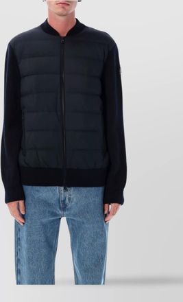 Moncler quilted front cuffs hem