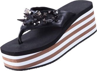 UZURII Luxe teenslipper in taupe