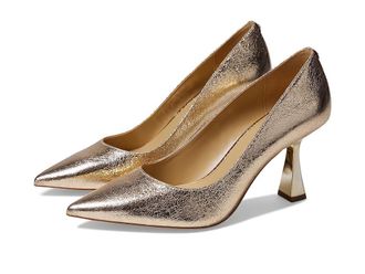 Michael Kors Clara Mid Pump Womens Shoes Pale Gold : 6.5 M, Leather