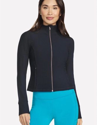 Skechers Womens Skechers GOflex Rib s Athletic Jackets - Black - Size: 18/16