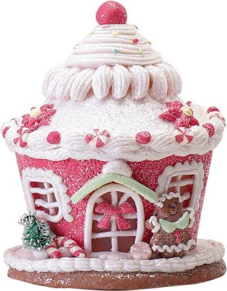 OEM Casa De Jengibre Led Iluminada Para Navidad, Decoraci&oacute;n Navide&ntilde;a Para Mesa, Decoraci&oacute;n Navide&ntilde;a Para Las Fiestas, B